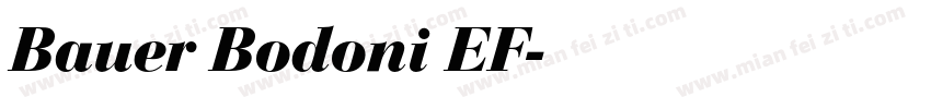 Bauer Bodoni EF字体转换